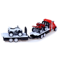 Грузовик инерционный &laquo;Автовоз&raquo;, с 2 квадроциклами, МИКС