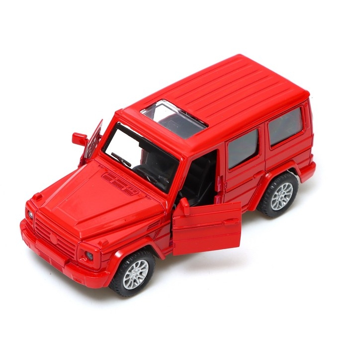 Машина &laquo;Внедорожник&raquo;, инерционная, 1:32, световые и звуковые эффекты, открываются двери, цвет красный