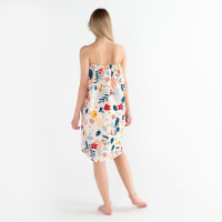 Полотенце для бани &laquo;Цветочное поле&raquo; женское парео, 80х150&plusmn;4 см, 100% хл, ваф. полотно, 160 гр/м2