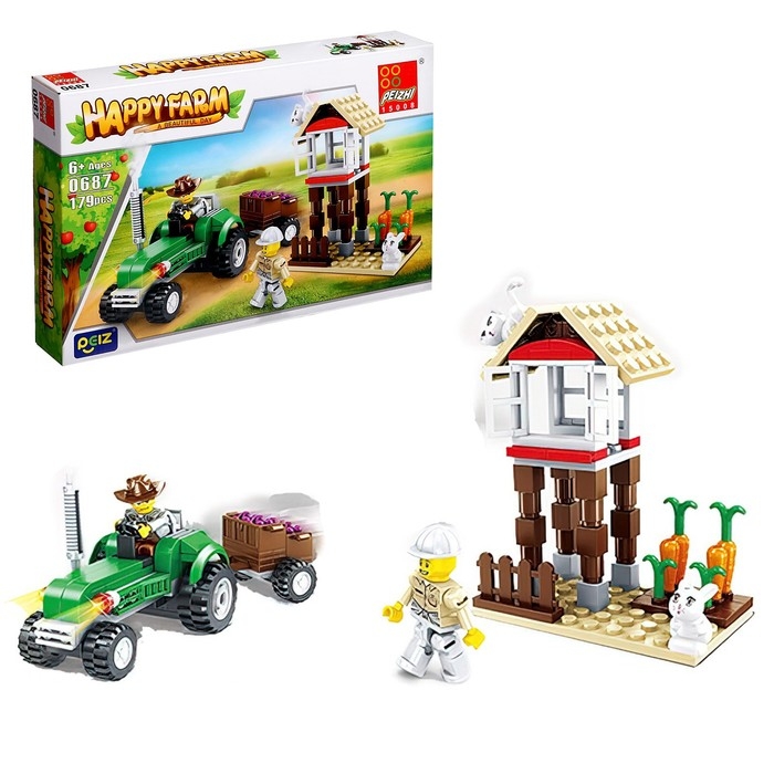 Конструктор Ферма &laquo;Кроличья ферма&raquo;, 179 деталей