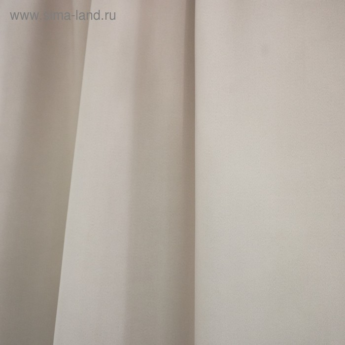Штора портьерная Witerra Матовый 135х260см 2 шт, бежевый, блэкаут, пэ100% Штора портьерная Witerra Матовый 135х260см 2 шт, бежевый, блэкаут, пэ100%