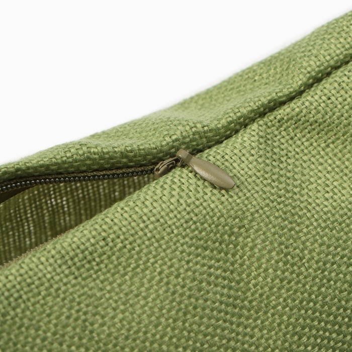 Наволочка декоративная Наволочка декоративная "Этель" рогожка 45*45 см фисташка 100% п/э