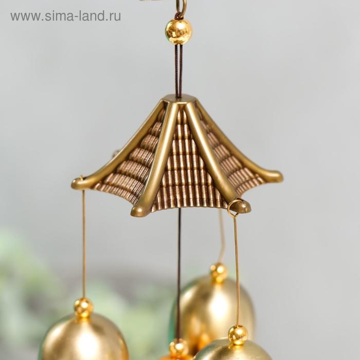 Музыка ветра металл "Инь-ян" 3 колокольчика 47 см