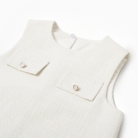 Сарафан для девочки, MINAKU :Party Dress, цвет белый, рост 98 см