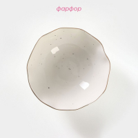 Салатник фарфоровый Доляна &laquo;Млечный путь&raquo;, 400 мл, d=13,5 см, цвет белый в крапинку