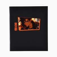 Тетрадь А5, 96 листов на скрепке, внутренний блок №1 &laquo;Аниме парень&raquo; уф лак