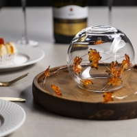 Гирлянда &laquo;Нить&raquo; 2 м роса с насадками &laquo;Олень&raquo;, IP20, серебристая нить, 20 LED, 2 режима, батарейка ААх2 (нет в комплекте), свечение тёплое белое