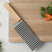 Нож для фигурной резки Доляна, 27×6 см, цвет серебристый Нож для фигурной резки Доляна, 27×6 см, цвет серебристый