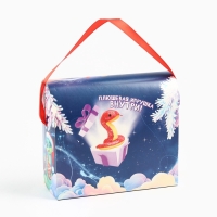 Новогодний подарок, сладкий, детский &laquo;Сказочный подарок&raquo;, конфеты + мягкая игрушка, 250 г