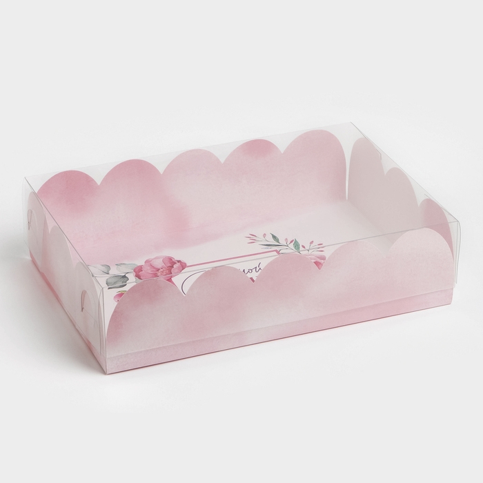 Коробка для кондитерских изделий с PVC крышкой &laquo;Самой лучшей&raquo;, 20 х 30 х 8 см