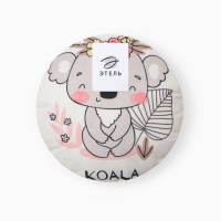 Подушка декоративная Этель "Коала" d 30 см, велюр 100% п/э