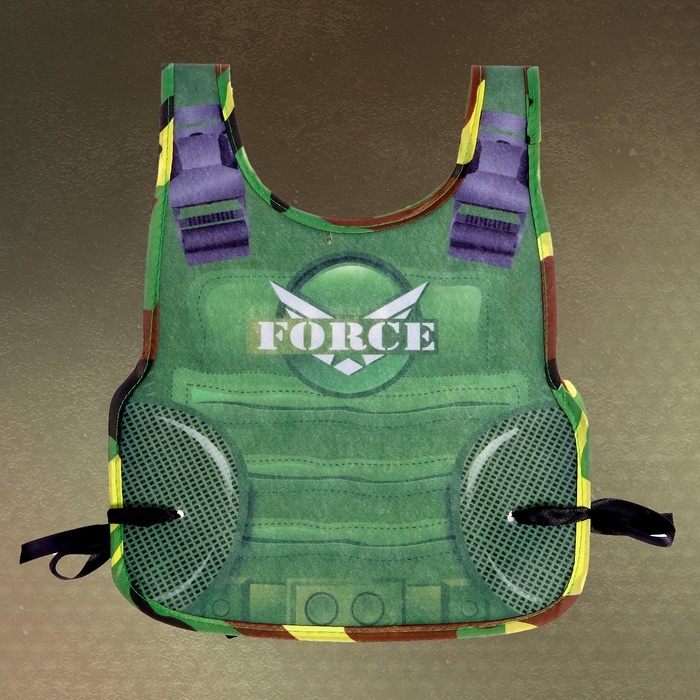 Набор военного &laquo;Командир&raquo;, с текстильным жилетом, 7 предметов