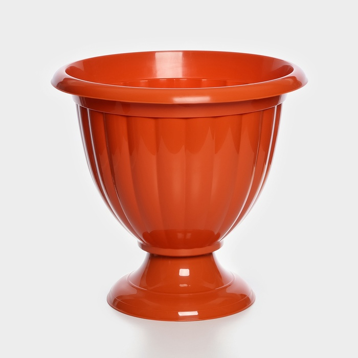 Кашпо уличное на ножке &laquo;Жасмин&raquo;, 18 л, цвет коричневый