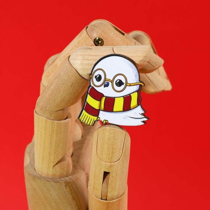 Значки деревянные, неразлучники &laquo;Наша дружба это магия&raquo;, 2 шт., 8 х 12 см.