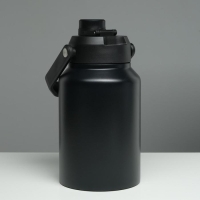 Термос, 2 л, Тропа "Бидон", сохраняет тепло 48 ч, чёрный