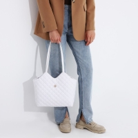 Сумка женская тоут на магните, цвет белый Сумка женская тоут на магните, цвет белый