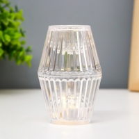 Ночник "Кристалл" LED от батареек 3хLR1130 прозрачный 6х6х10 см RISALUX Ночник "Кристалл" LED от батареек 3хLR1130 прозрачный 6х6х10 см RISALUX