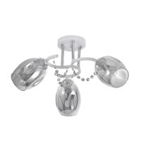 Люстра "Айлин" 3х60вт Е14 Белый,хром 55х55х20см Люстра "Айлин" 3х60вт Е14 Белый,хром 55х55х20см