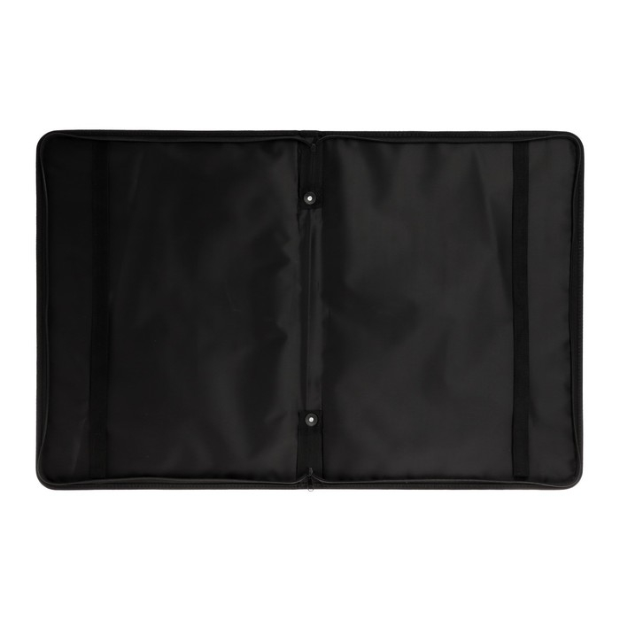 Папка для чертежей и рисунков для художников А3, 470 х 350 х 40 мм, с ручками, каркасная, текстильная, Папка для чертежей и рисунков для художников А3, 470 х 350 х 40 мм, с ручками, каркасная, текстильная, "Вдохновение" 1B3, внутренний карман, чёрная