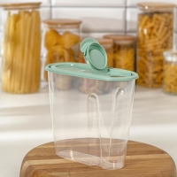 Ёмкость для сыпучих продуктов, 1.5 л, цвет фисташковый Ёмкость для сыпучих продуктов, 1.5 л, цвет фисташковый