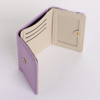 Кошелёк женский на кнопке, цвет сиреневый Кошелёк женский на кнопке, цвет сиреневый