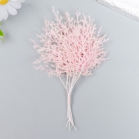 Искусственное растение для творчества "Можжевельник" 1 букет=10 веточек розовый 15 см Искусственное растение для творчества "Можжевельник" 1 букет=10 веточек розовый 15 см