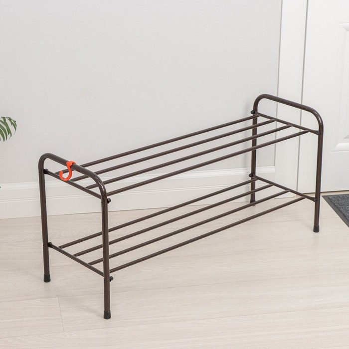 Подставка для обуви, 2 яруса, 87&times;30&times;45 см, медный антик