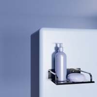 Мыльница настенная, 14,5&times;11,5&times;5 см, сталь