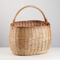 Корзина "Уральская", 15 л, дно 18х28 см, верх 24х34 см, H=28/40 см, ива Корзина "Уральская", 15 л, дно 18х28 см, верх 24х34 см, H=28/40 см, ива