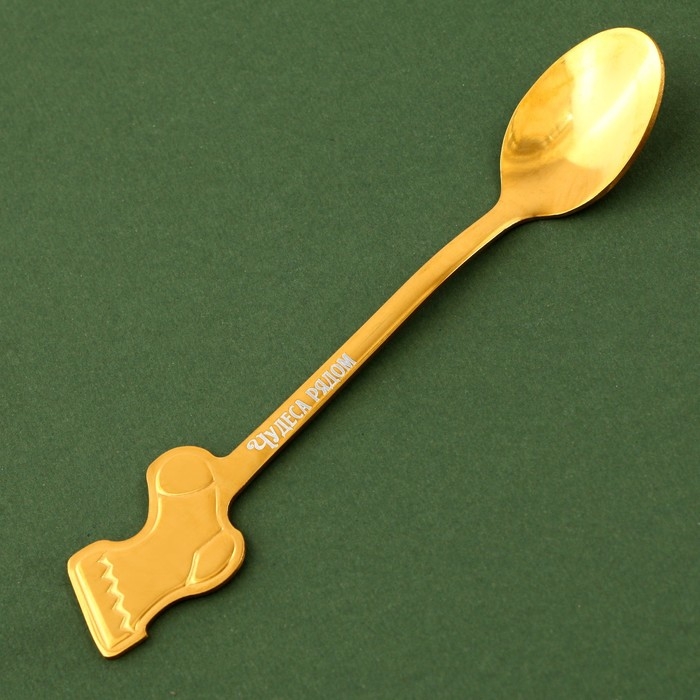 Ложка с формовой ручкой &laquo;С Новым годом!&raquo;, 12,8 х 2,3 см