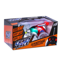 Перевёртыш радиоуправляемый &laquo;Скорость&raquo;, работает от батареек, световые эффекты, цвет красный