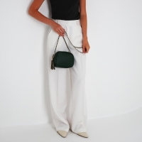 Сумка кросс-боди на молнии, цвет зелёный