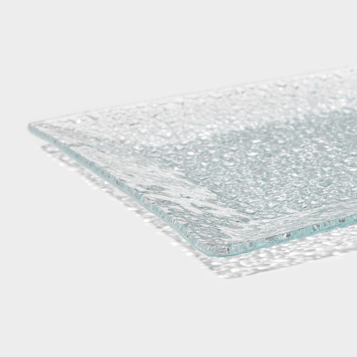 Блюдо стеклянное сервировочное Доляна &laquo;Акцент&raquo;, 15&times;15 см