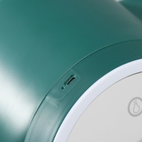 Шкатулка для косметики пластик, зеркало с подсветкой "Тёмно-зелёная" 37,5х22х31 см Шкатулка для косметики пластик, зеркало с подсветкой "Тёмно-зелёная" 37,5х22х31 см