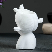 Кашпо - органайзер "Спящая девочка" белая, 7,5х12,510,5см Кашпо - органайзер "Спящая девочка" белая, 7,5х12,510,5см