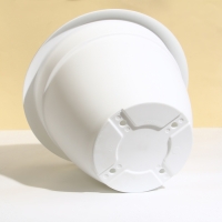 Горшок для цветов, d = 35 см, 12 л, пластик, белый