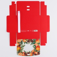 Коробка новогодняя складная &laquo;Апельсины&raquo; 16.5 х 12.5 х 5 см, Новый год