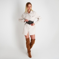 Ремень женский, ширина 12 см, на молнии, цвет чёрный Ремень женский, ширина 12 см, на молнии, цвет чёрный