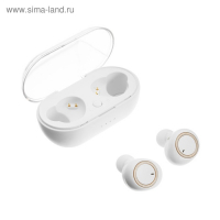 Наушники беспроводные Luazon VBT 1.20, вакуумные, Bluetooth 5.0, 300 мАч бокс, белые Наушники беспроводные Luazon VBT 1.20, вакуумные, Bluetooth 5.0, 300 мАч бокс, белые