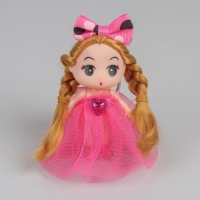 Кукла-брелок &laquo;Красотка&raquo;, с бантом, цвета МИКС