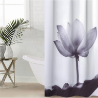 Штора для ванны Доляна &laquo;Моно&raquo; с люверсами, 180&times;180 см