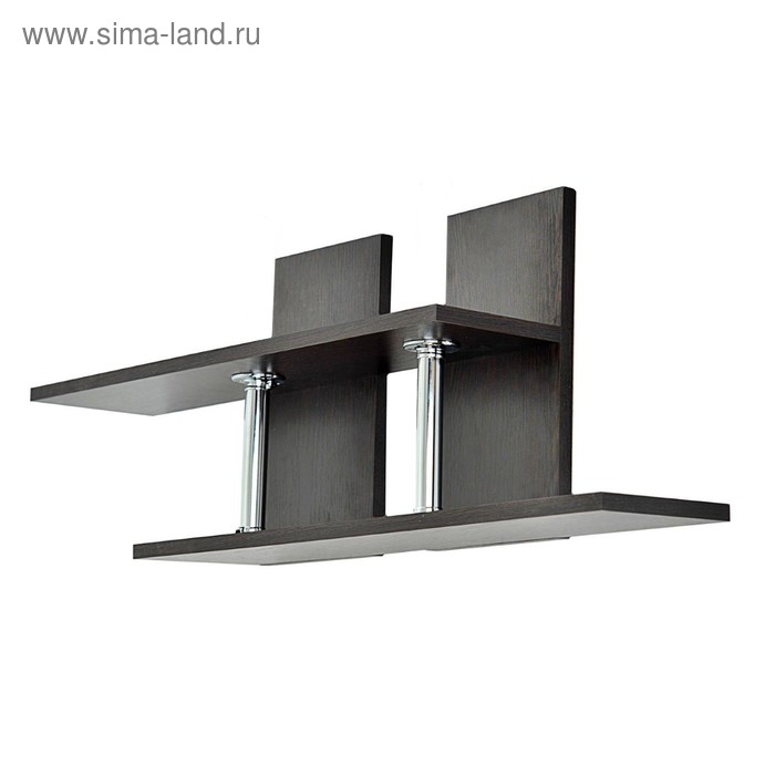 Полка Умная, 935х165х350, Венге темный Полка Умная, 935х165х350, Венге темный