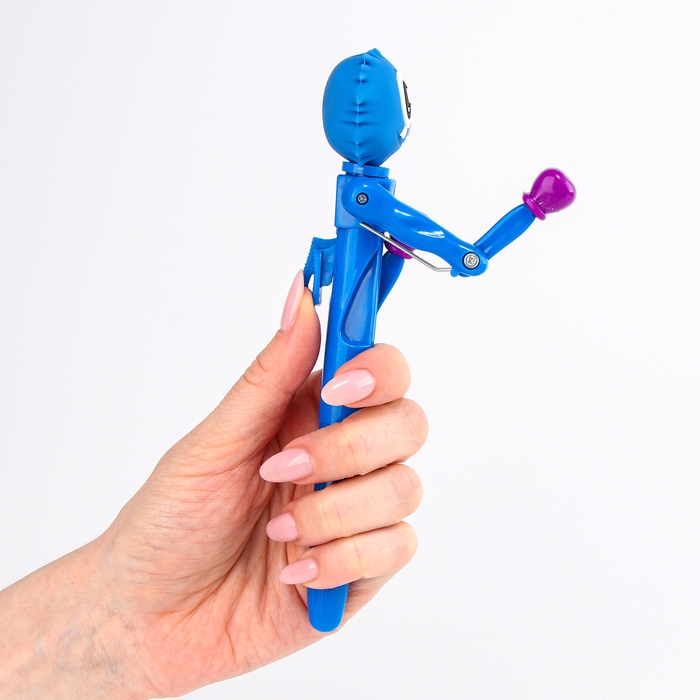 Ручка-прикол &laquo;Монстр&raquo;, боксер, синяя паста