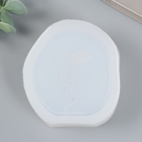 Молд силикон "Абстракция - круглое лицо" 9,4х8,5х3 см Молд силикон "Абстракция - круглое лицо" 9,4х8,5х3 см