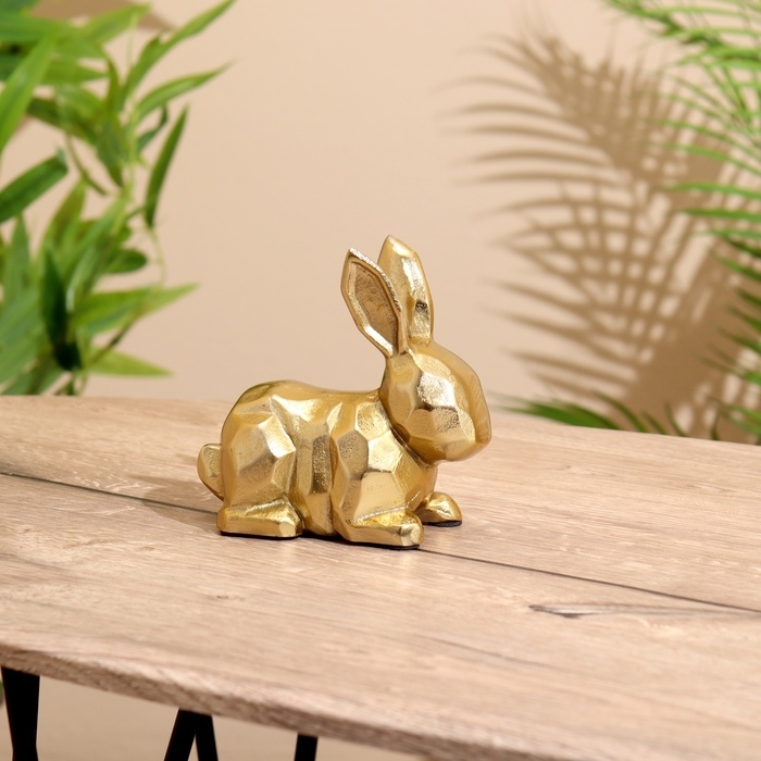 Сувенир Сувенир "Заяц" алюминий 14х7х13 см