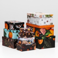 Набор коробок 10 в 1 "Мандарины", 30,5 х 19 х 13 - 12 х 6,5 х 4 см Набор коробок 10 в 1 "Мандарины", 30,5 х 19 х 13 - 12 х 6,5 х 4 см