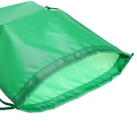 Мешок для обуви 420 х 340 мм, Calligrata "Стандарт", (мягкий полиэстер, плотность 210 D), зелёный