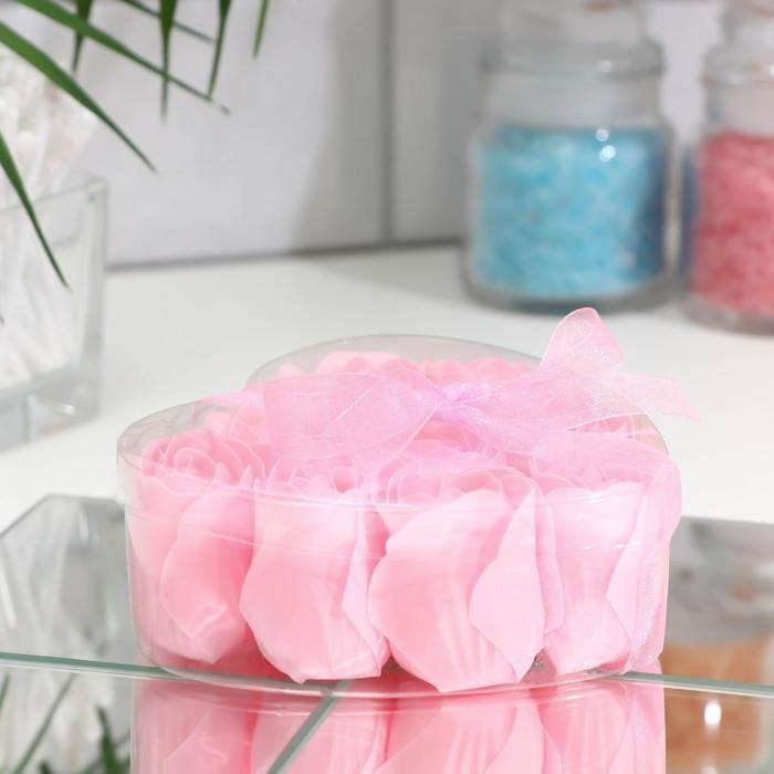 Мыльные розочки, розовые, набор 9 шт. Мыльные розочки, розовые, набор 9 шт.