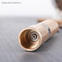 Мельница для специй Доляна &laquo;Элит&raquo;, 15&times;3 см, металлический механизм, цвет золотой