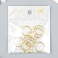 Кольца для творчества (для фотоальбомов) "Золото" внутр. d= 1,5 см внешн. d=2 см набор 10 шт Кольца для творчества (для фотоальбомов) "Золото" внутр. d= 1,5 см внешн. d=2 см набор 10 шт
